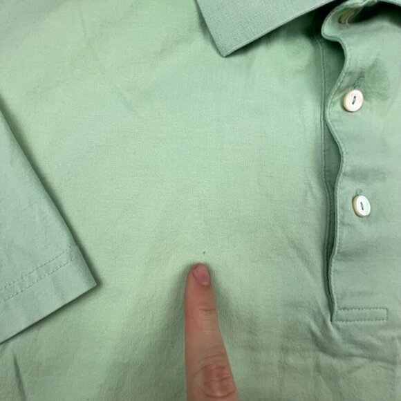 Peter Millar Green Polo Size XL Cotton Highlander Golf Course Club Mens S/S - Picture 5 of 9